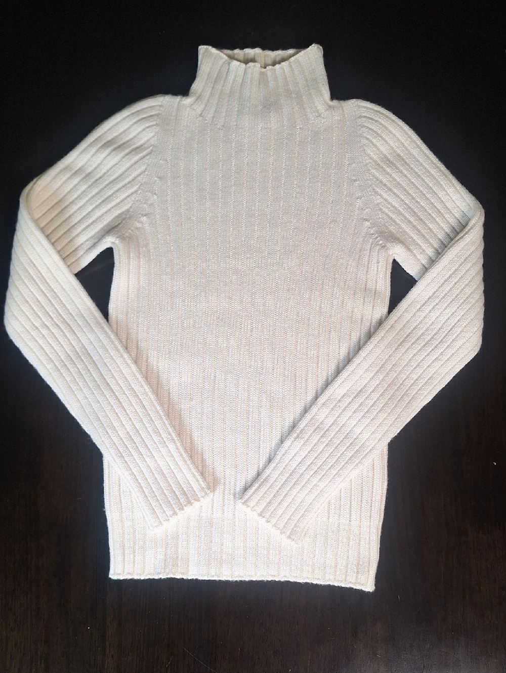 D & G Vintage Y2K Ribbed Funnel Neck Fine Merino Wool Sweater Size XS - Picture 3 of 7